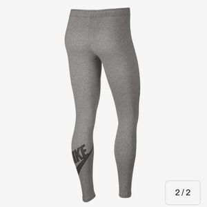 Nike Women's Leg-A-See High Waist Tights Leggings Grey/Heather Size MD